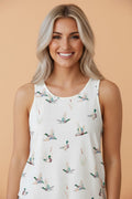 Western Mallard Round Neck Tank Top
