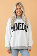 GAMEDAY/FOOTBALL Reversible Mock Neck Sweatshirt