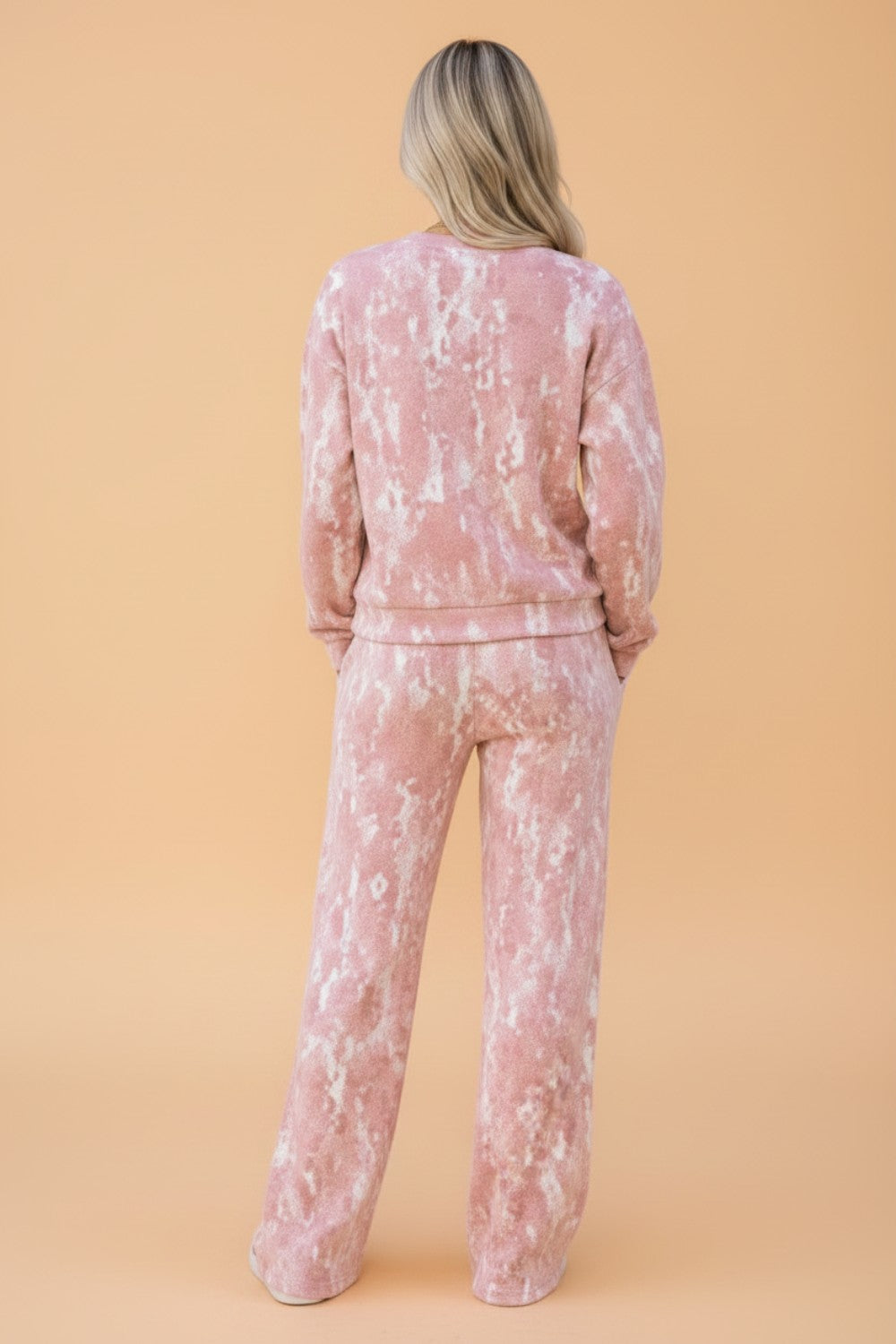 Floral Camo Sweatshirt & Drawstring Pants Set