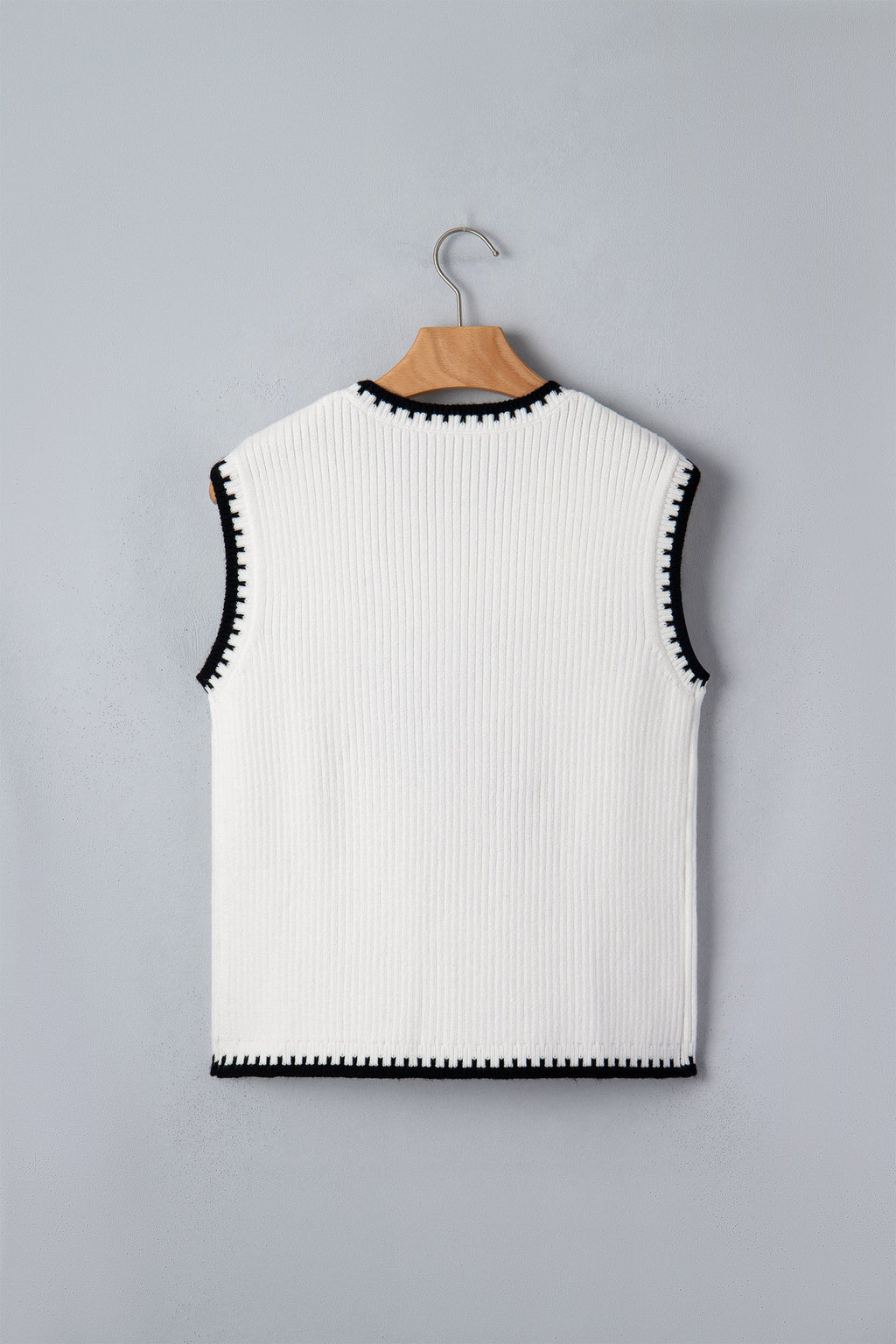 Western Rodeo Cowboy Contrast Trim Sweater Top