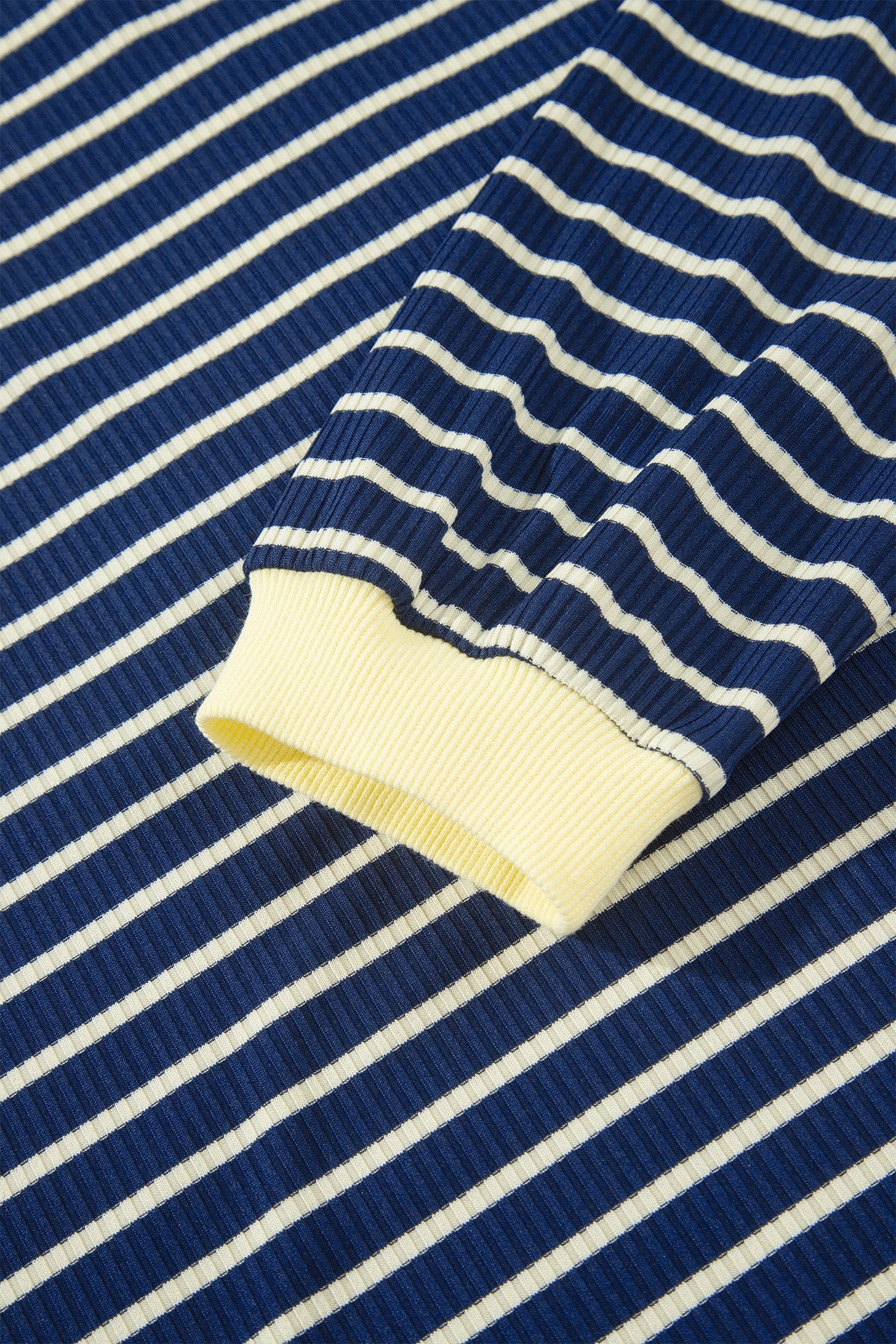Stripe Colorblock Zip V-Neck Pullover and Pants Set
