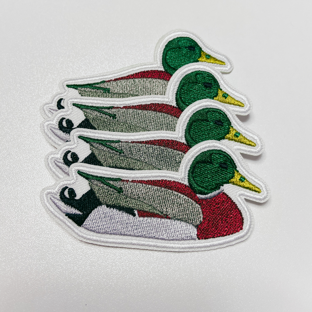 3" Mallard Duck -  Embroidered Hat Patch