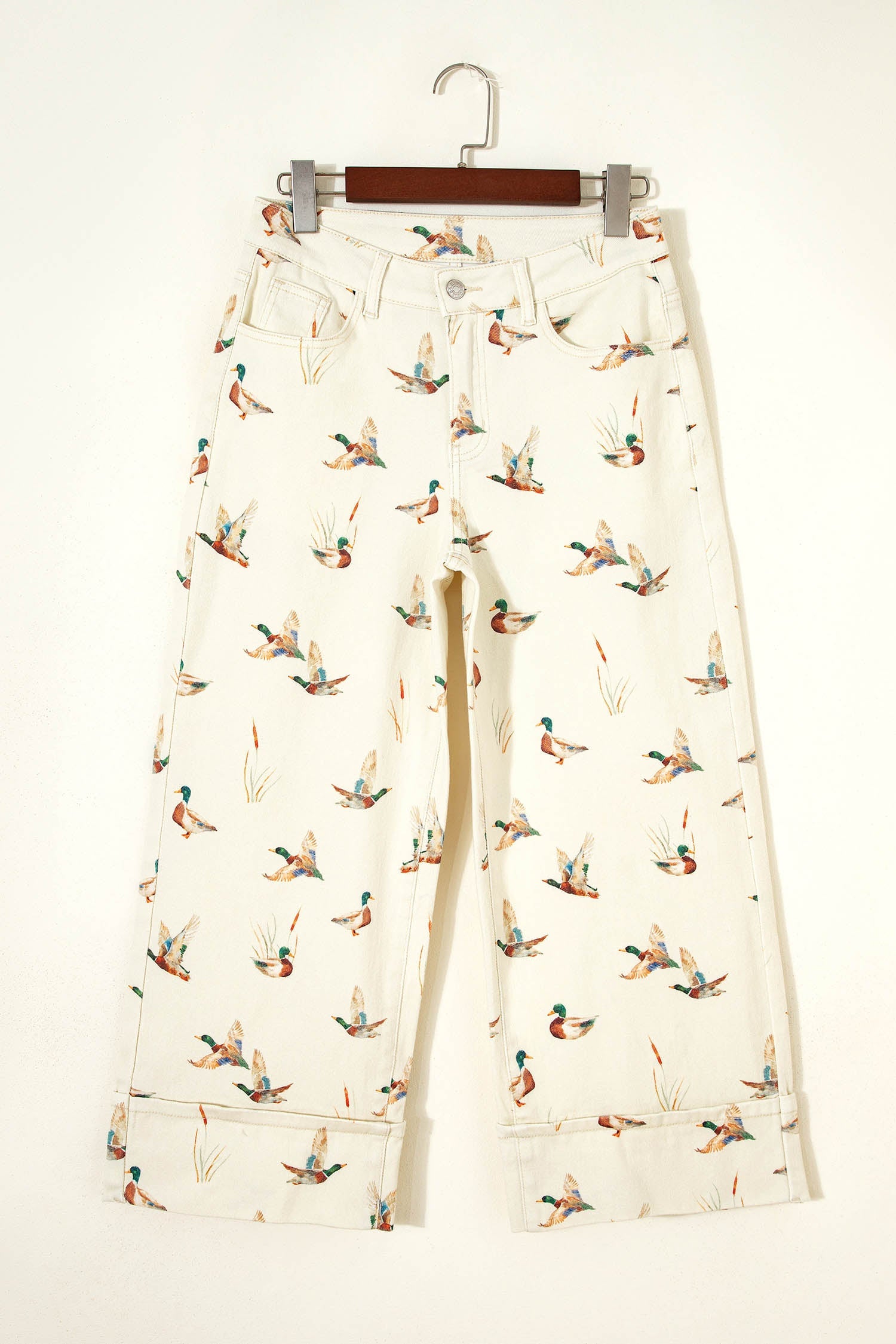 Western Mallard Cuffed Hem Shift Jeans