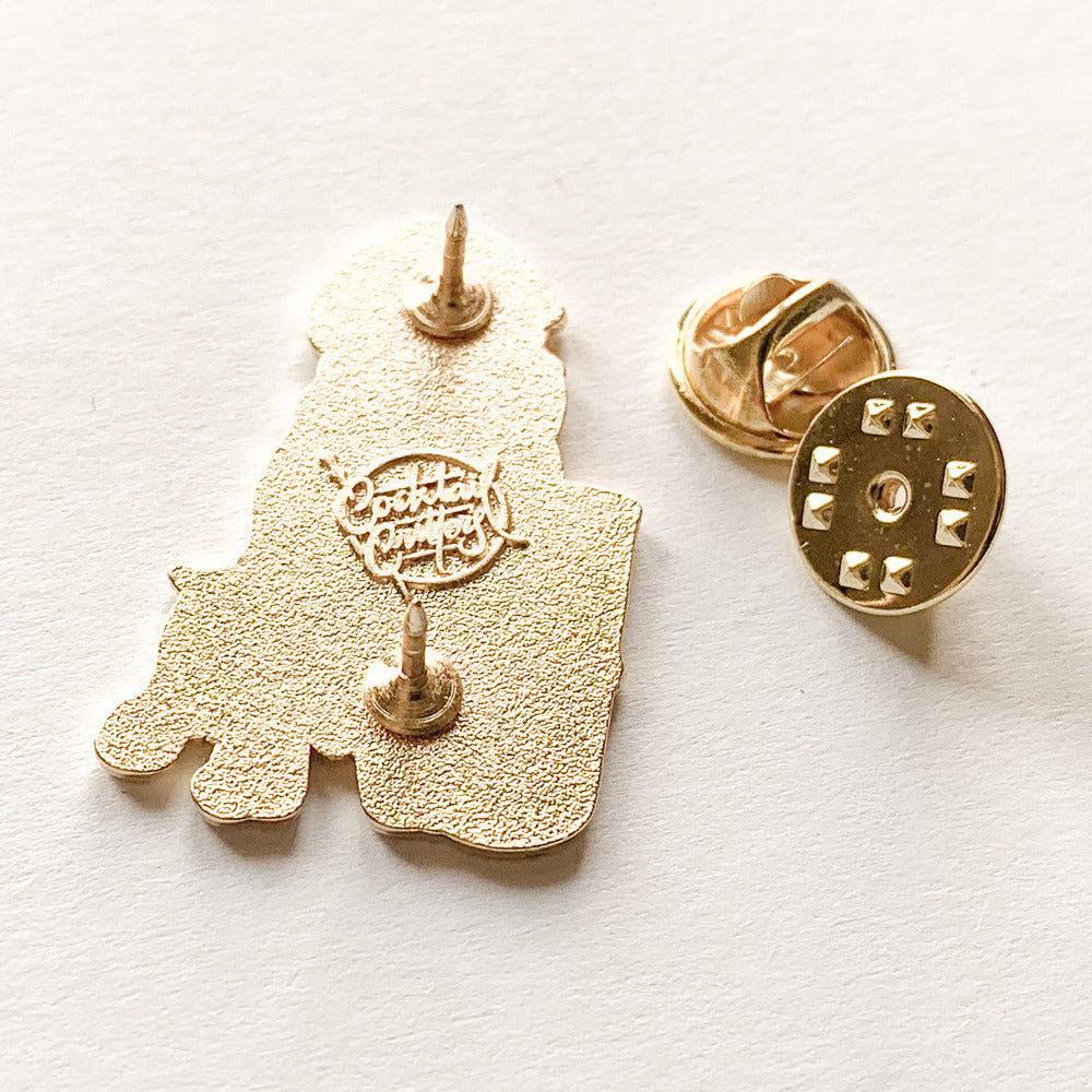 24k Golden Retriever x Iced Americano Pin