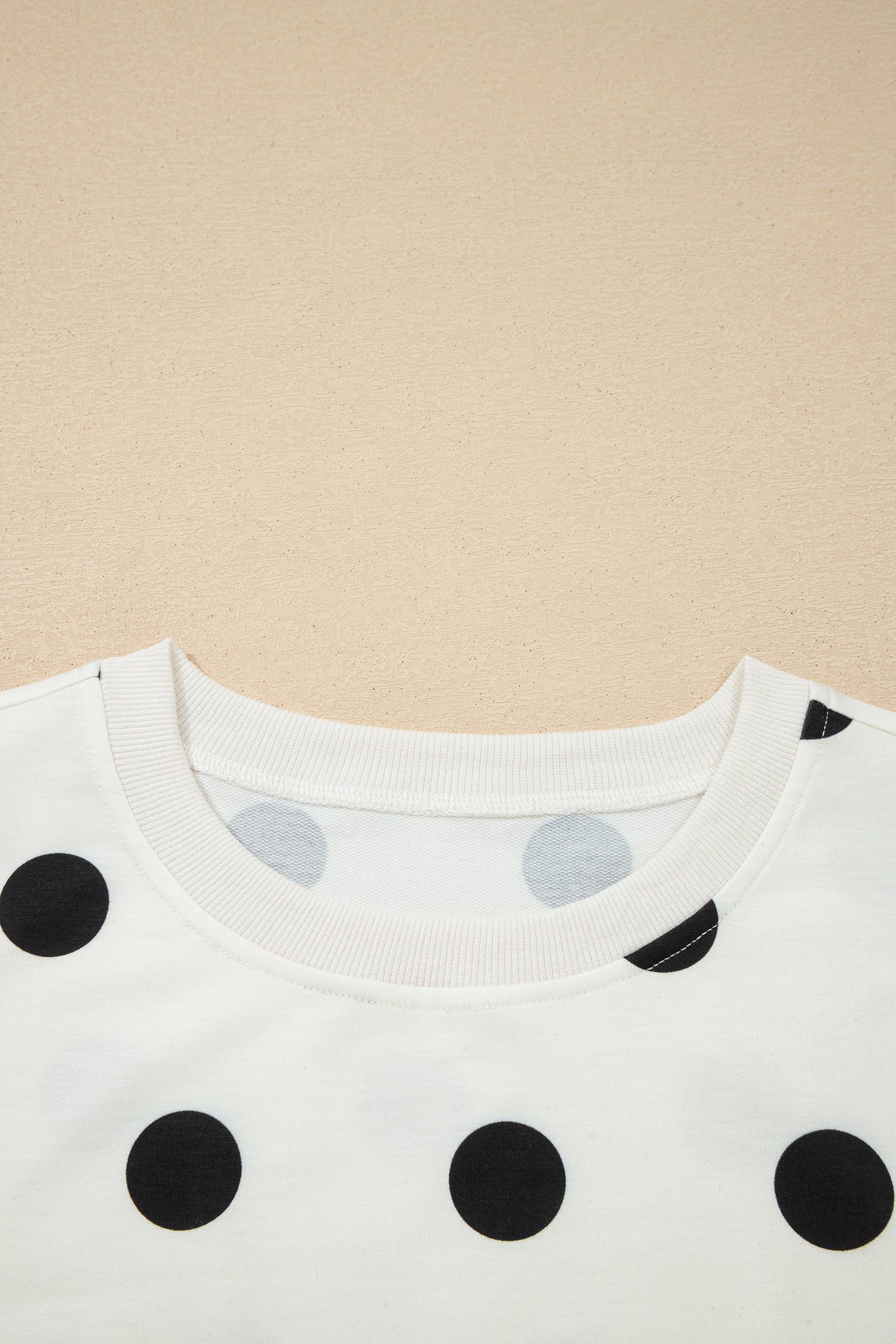 Polka Dot Ribbed Trim Tank & Mini Skort Set