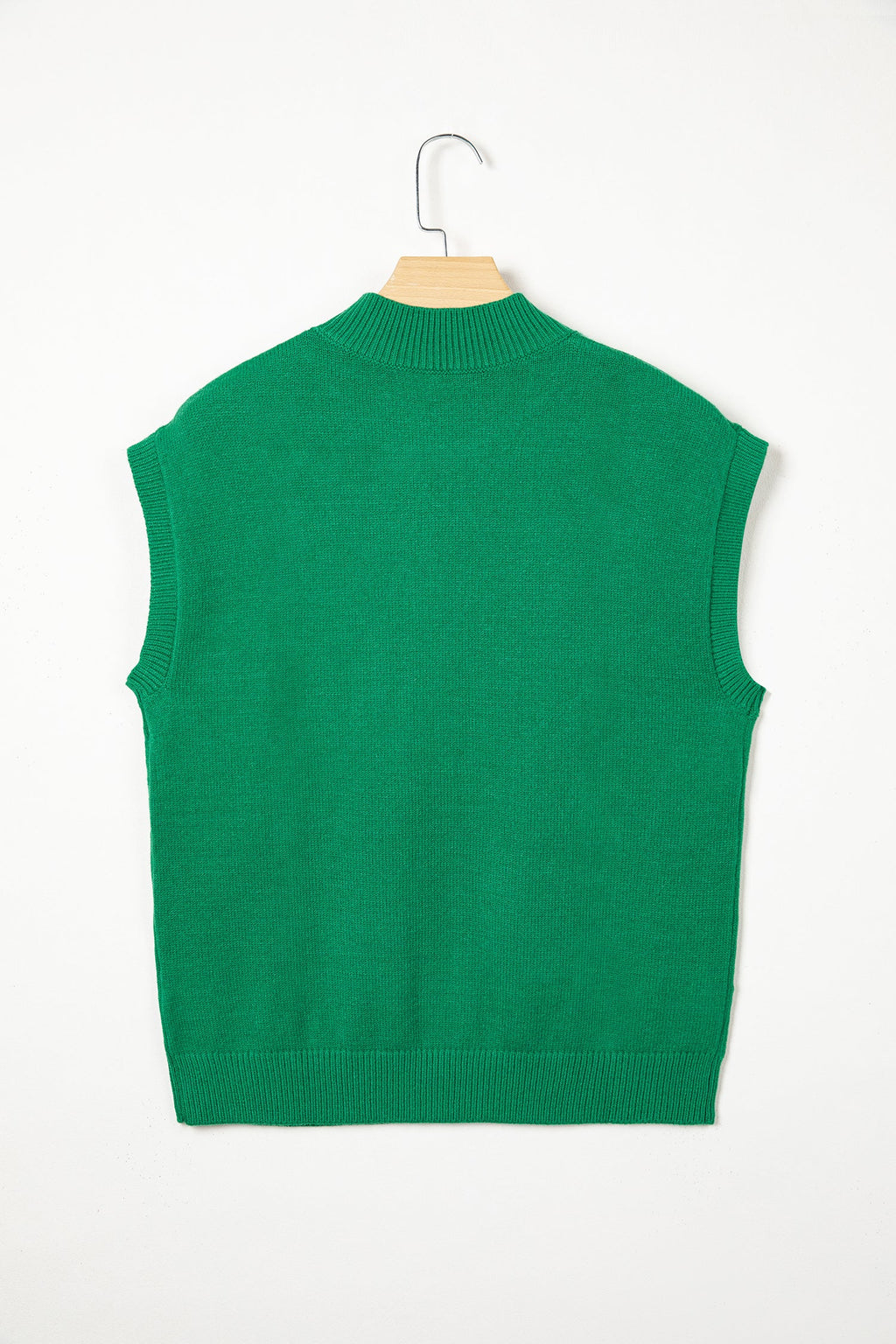 Western Horseshoe Mock Neck Short Sleeve Sweater