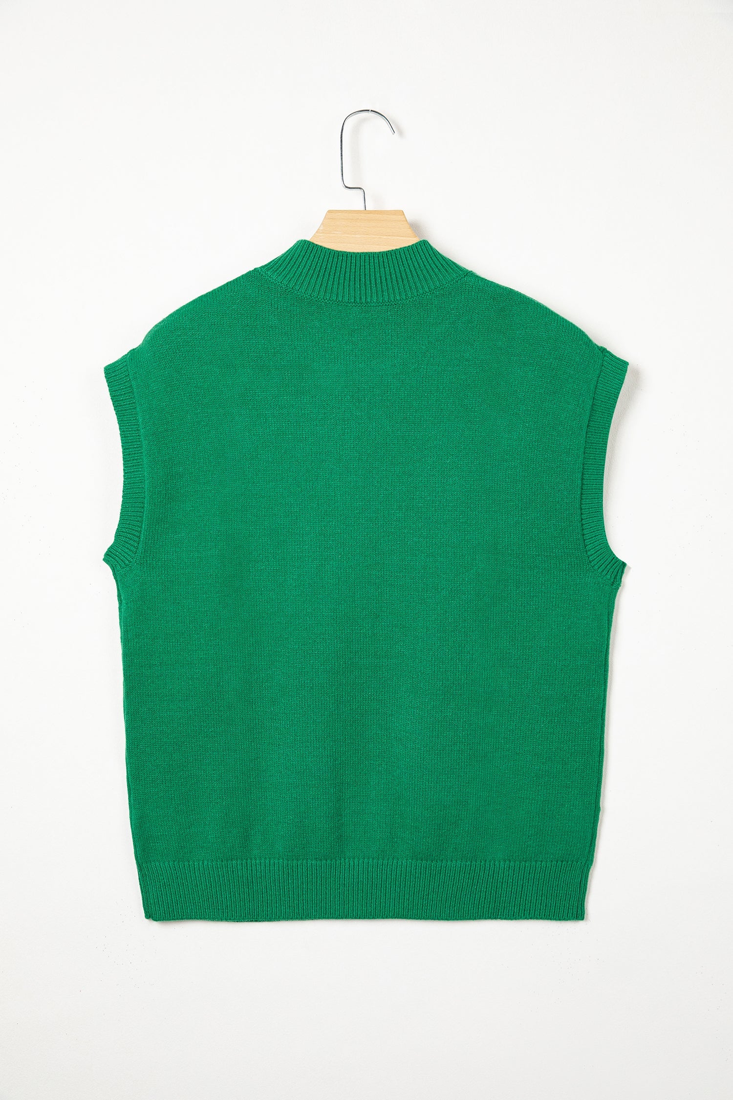 Western Horseshoe Mock Neck Short Sleeve Sweater