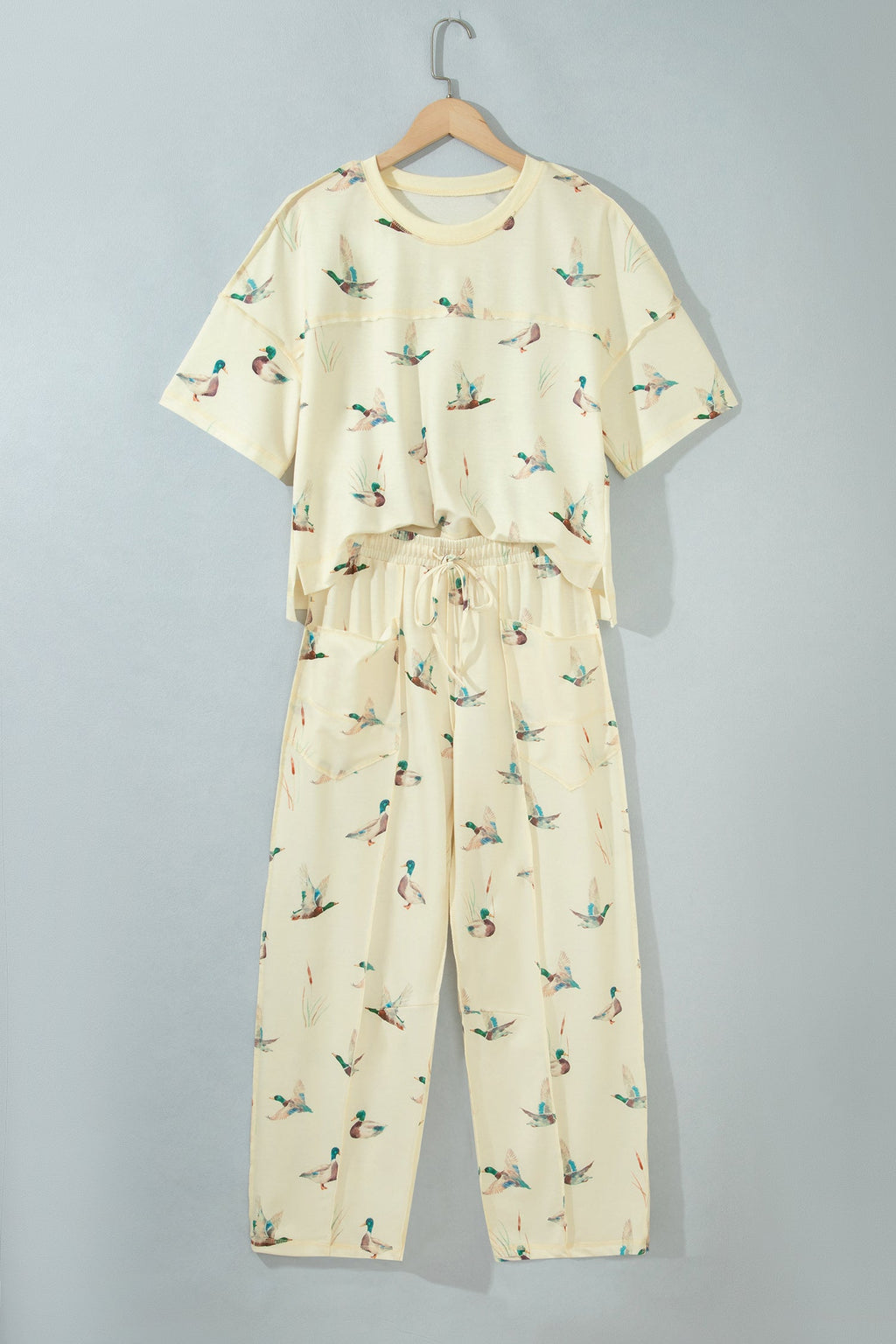 Mallard Duck Short Sleeve Top & Pants Set